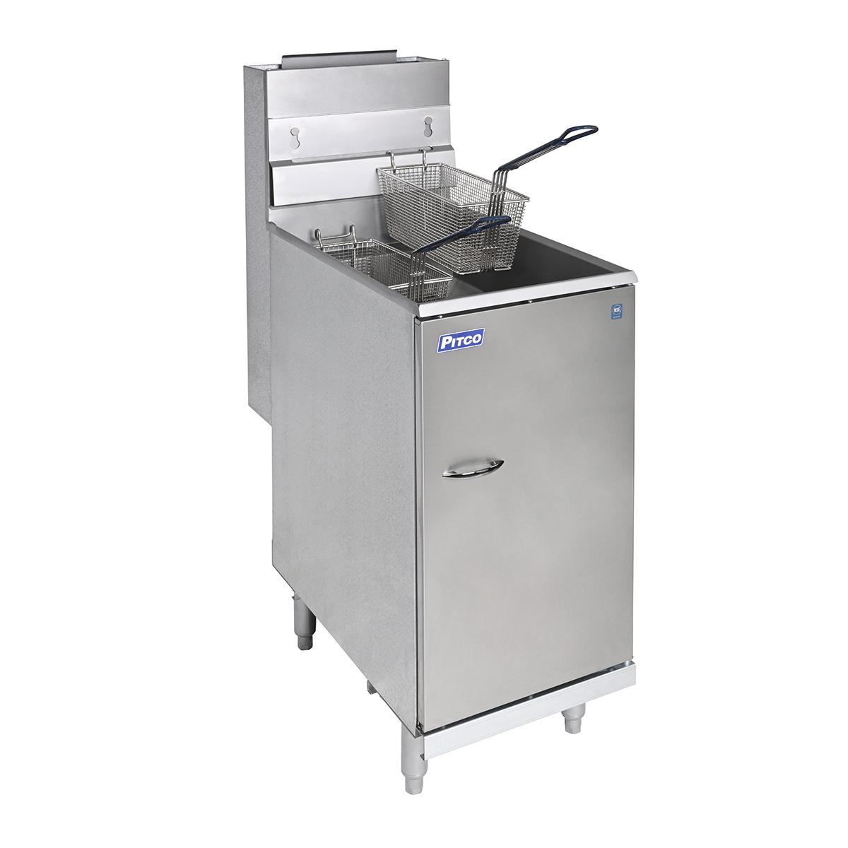 Pitco Twin Basket Gas Fryer 19L